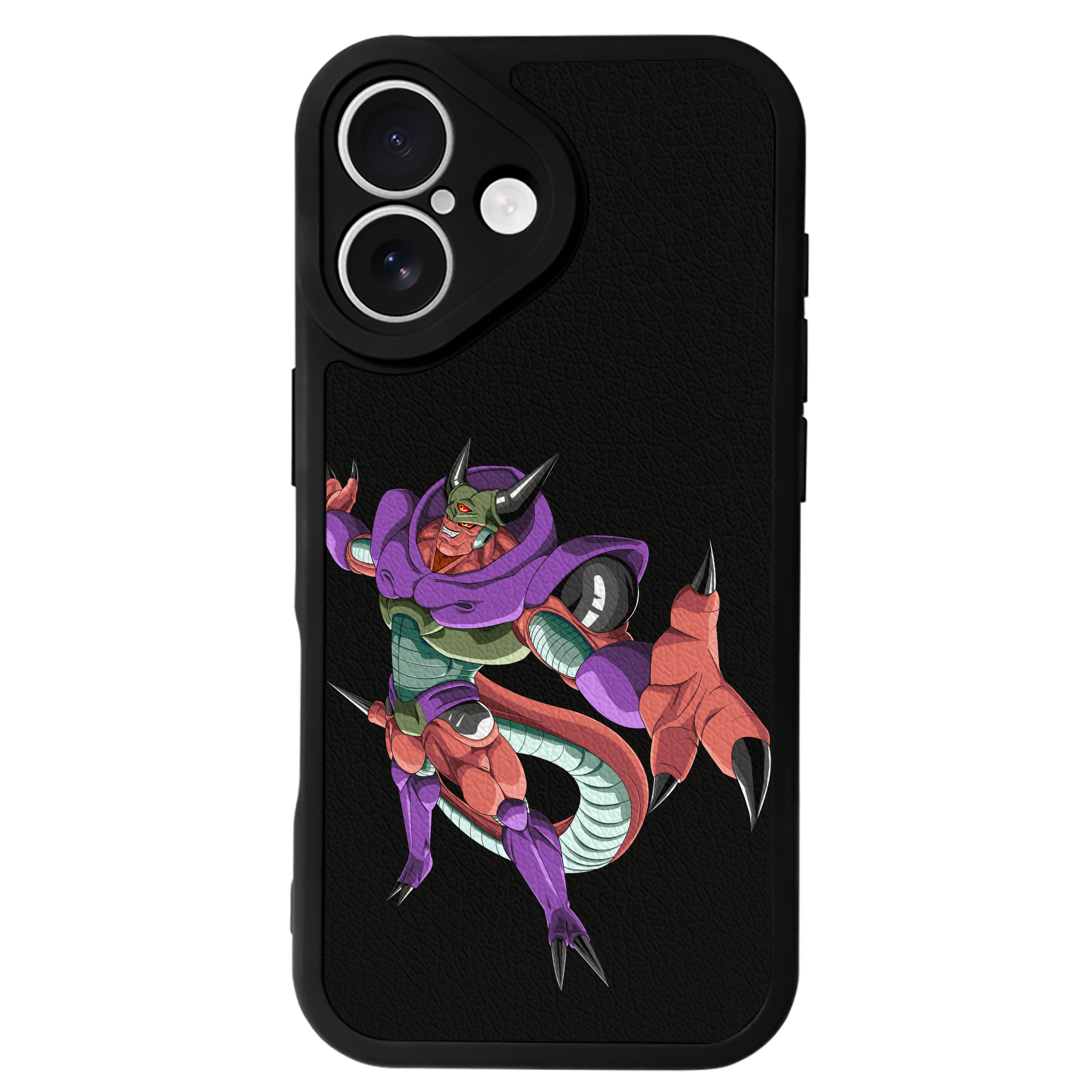 （画像用） ドラゴンボール ジャネンバ DRAGON BALL Janemba 【iPhone 16シリーズ対応】シリコンスマホケース（レザー調） 材質：シリコン